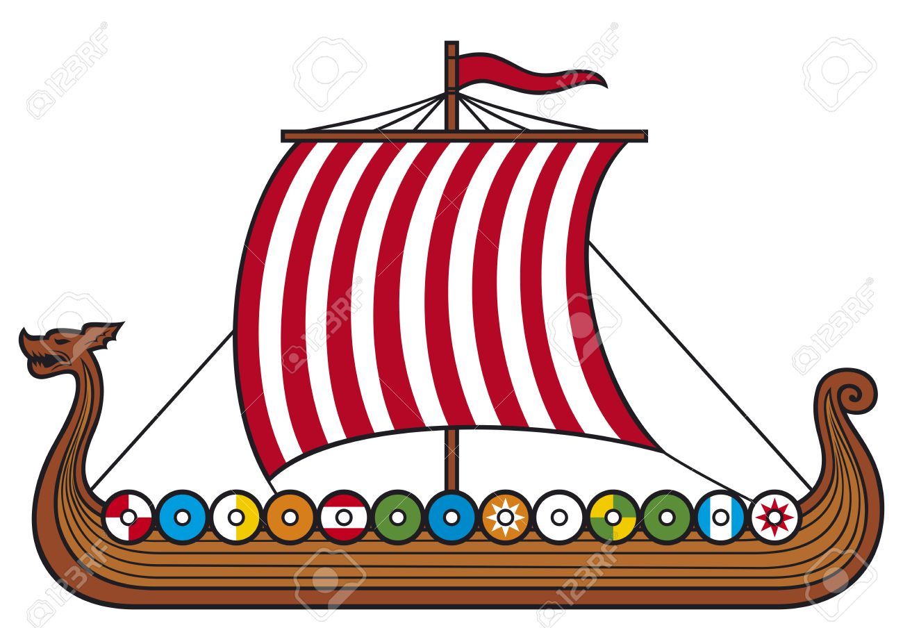 1300x904 viking ship - Viking Boat Drawing