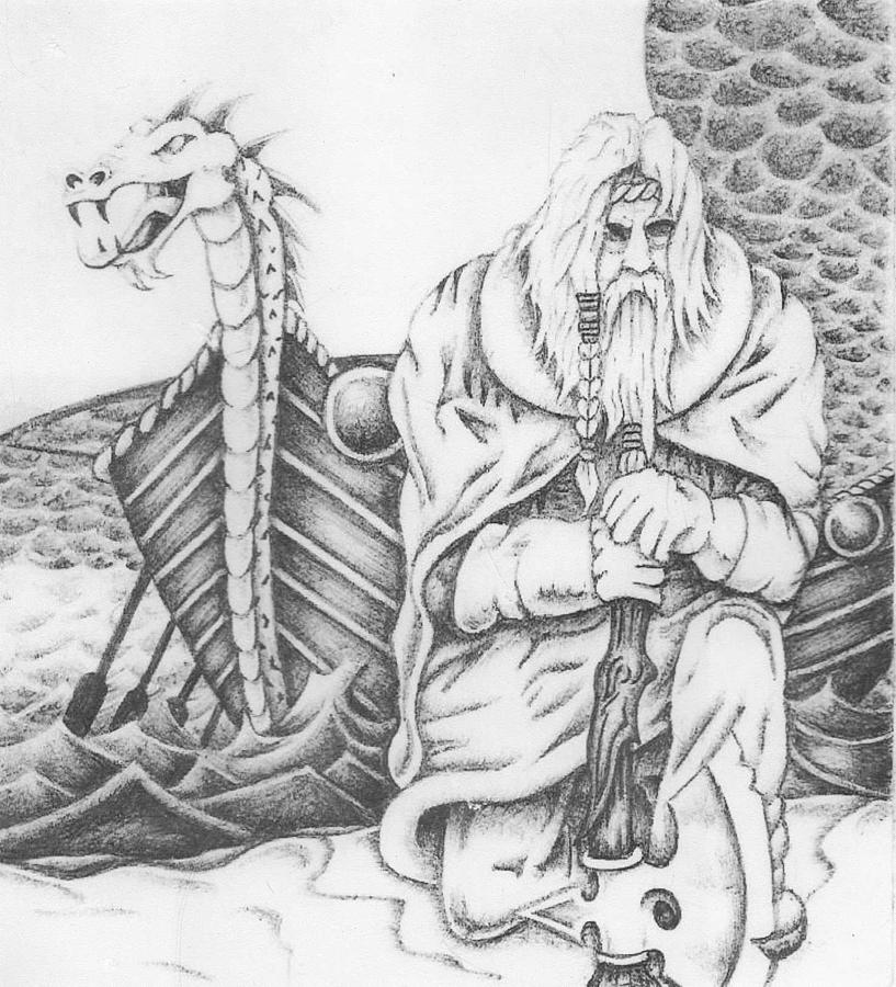 817x900 Viking Drawing - Viking Drawings