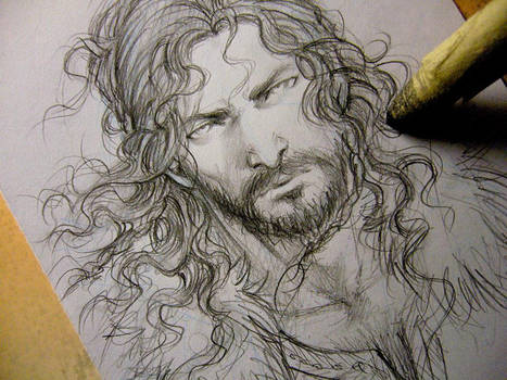 467x350 Random Viking Sketch - Viking Face Drawing