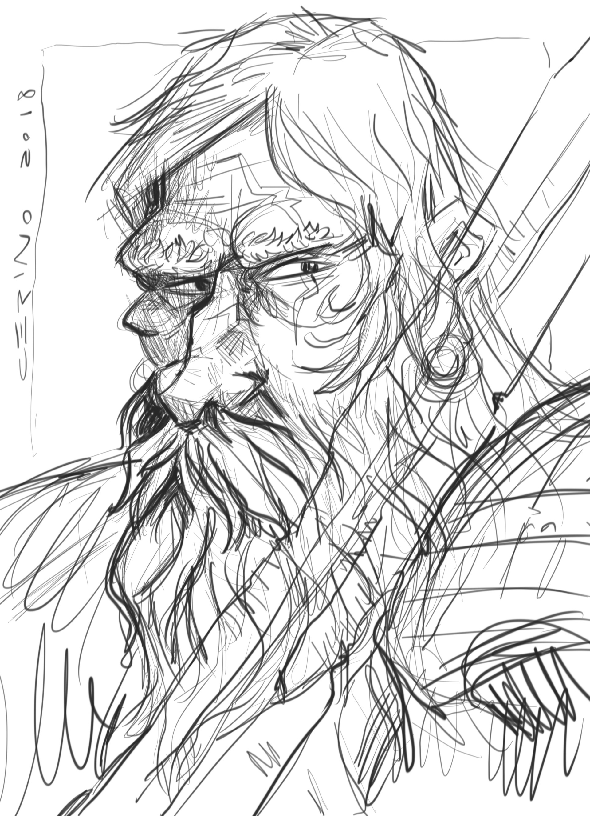 Viking Face Drawing at PaintingValley.com | Explore collection of ...