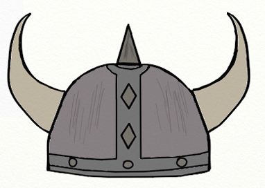 382x272 Viking Helmet Drawing - Viking Hat Drawing