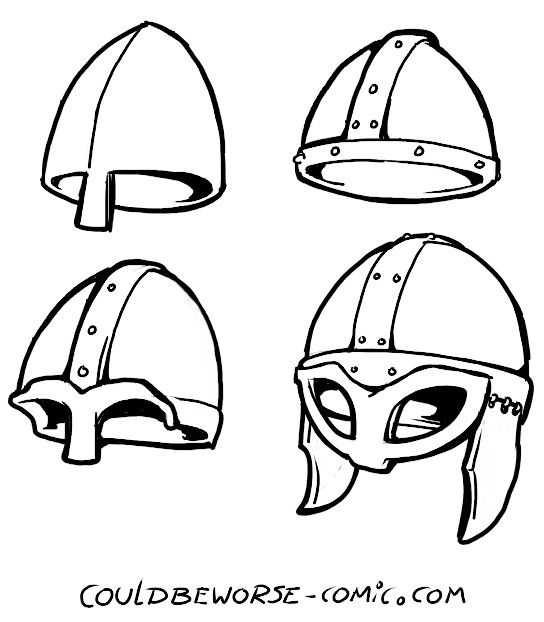 544x622 viking helmets drawing historicalfantasy weapons and armor - Viking Helmet Drawing