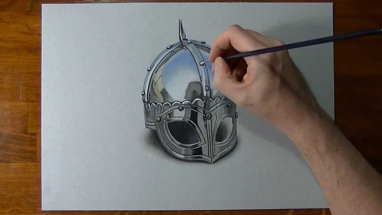 1280x720 Casacl - Viking Helmet Drawing