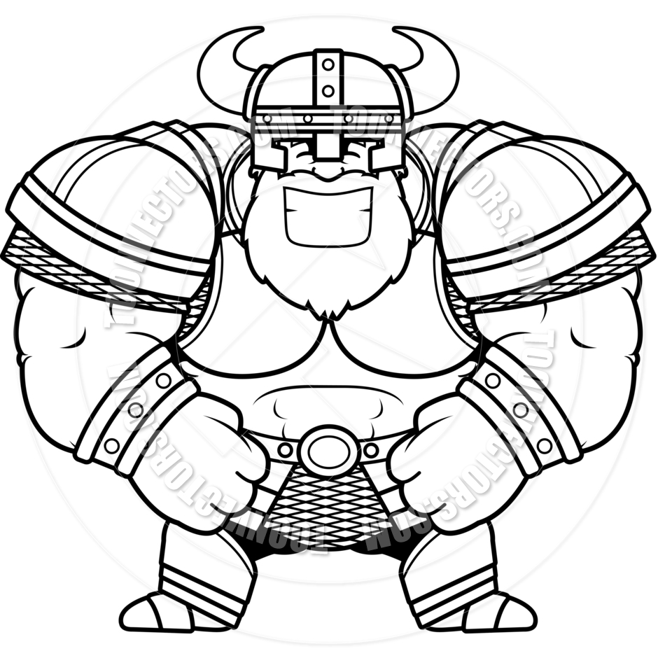 940x940 drawn viking viking man - Viking Line Drawing