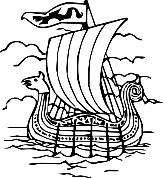 546x596 vikings drawing kid huge freebie! download for powerpoint - Viking Line Drawing