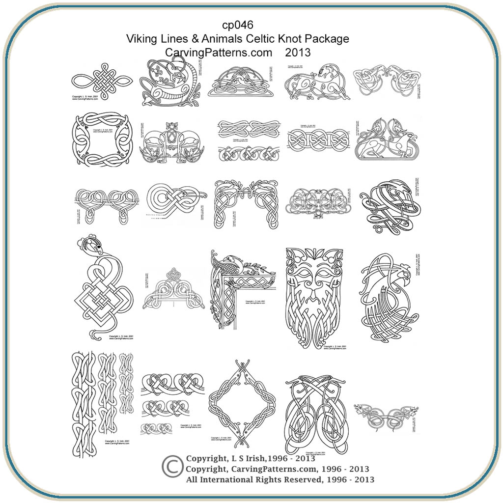 1024x1024 Viking Celtic Lines Patterns Classic Carving Patterns - Viking Line Drawing
