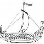 150x150 viking longship drawing learn how to draw a viking ship boats - Viking Longship Drawing