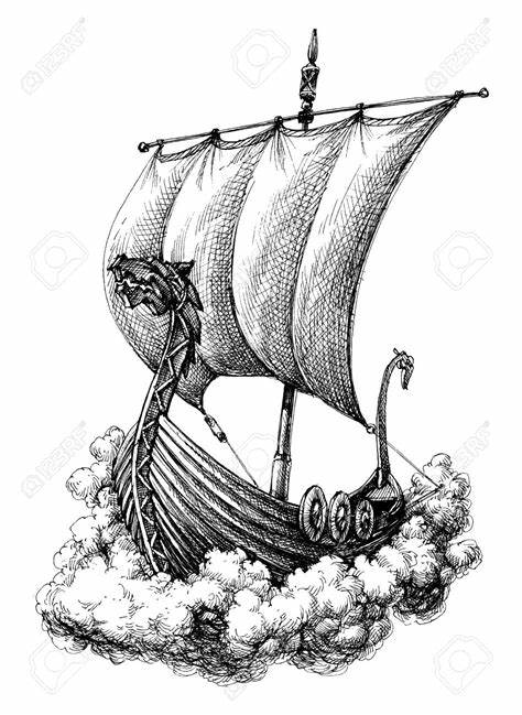 474x649 viking longship drawing gtgt - Viking Longship Drawing