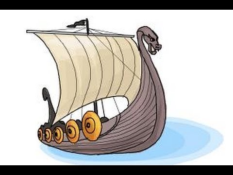 480x360 How To Draw A Viking Ship - Viking Ship Drawing