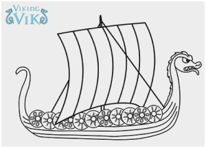 300x216 Viking Ship Coloring - Viking Ship Drawing