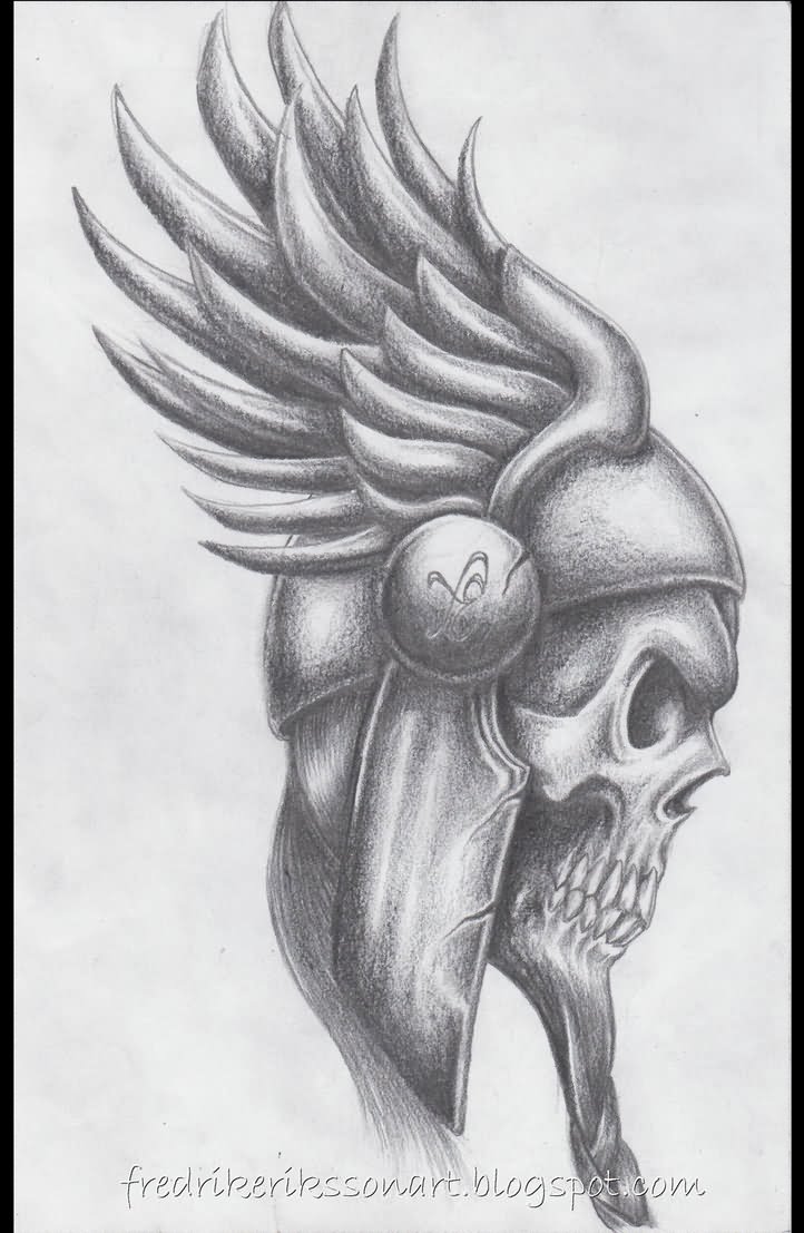 722x1107 Viking Skull Tattoo Designs And Images Ideas - Viking Skull Drawing