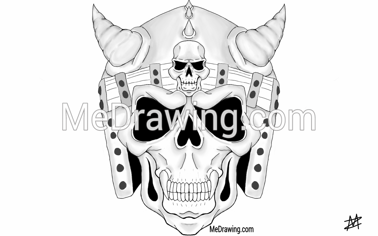 1295x809 Viking Skull Drawing - Viking Skull Drawing