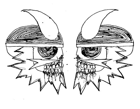 550x427 Viking Skull Off Posters - Viking Skull Drawing