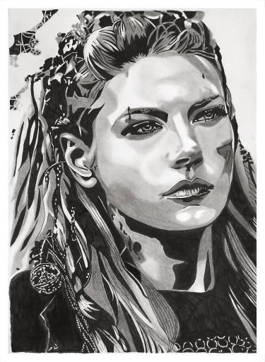 Viking Woman Drawing at PaintingValley.com | Explore collection of ...