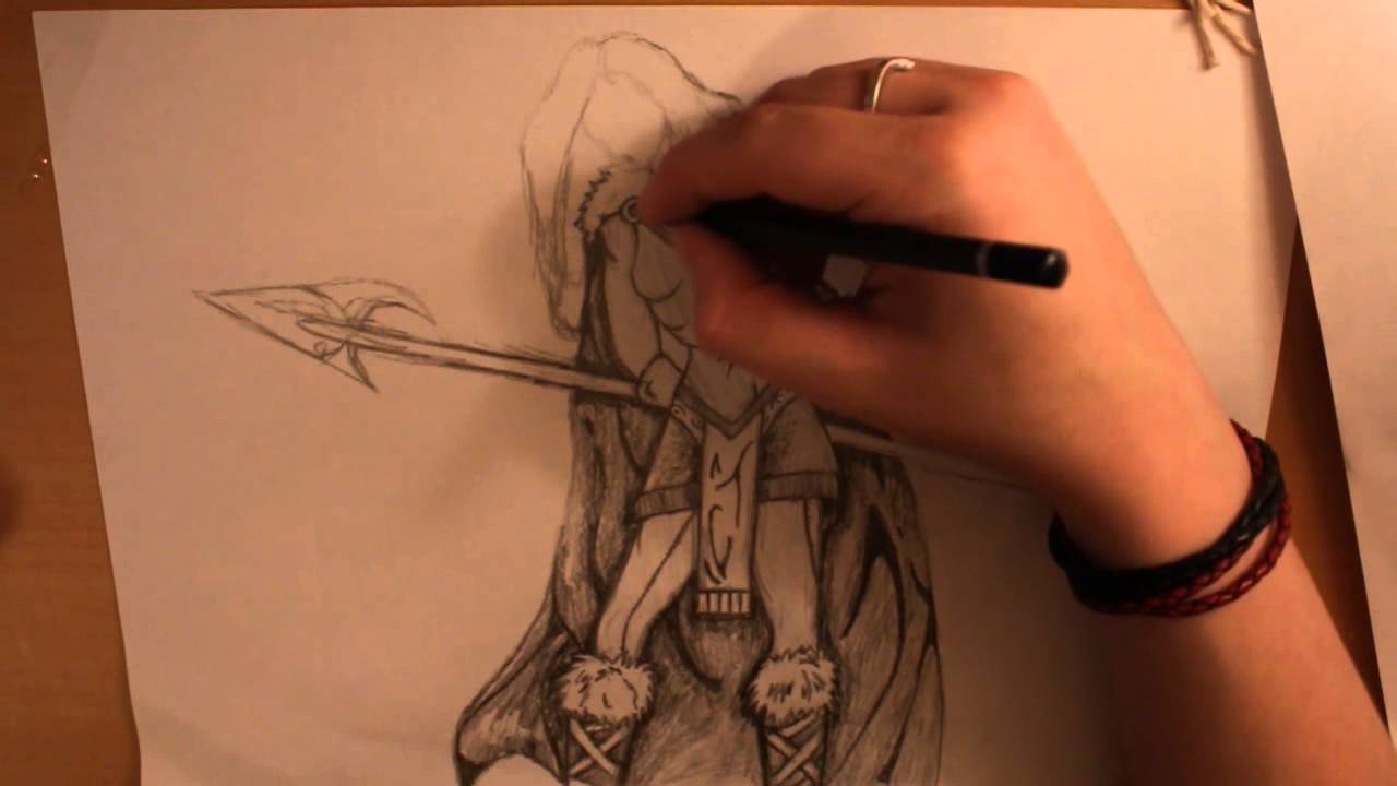 1280x720 Viking Woman Drawing - Viking Woman Drawing