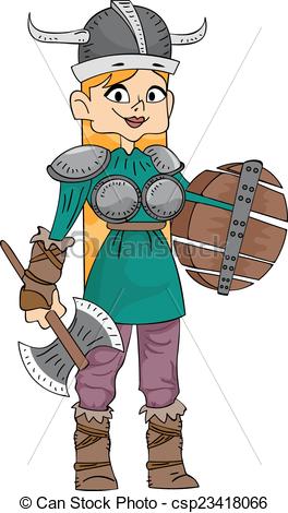 264x470 viking girl illustration featuring a woman wearing a viking - Viking Woman Drawing