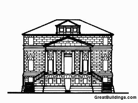 461x342 Great Buildings Drawing - Villa Drawing