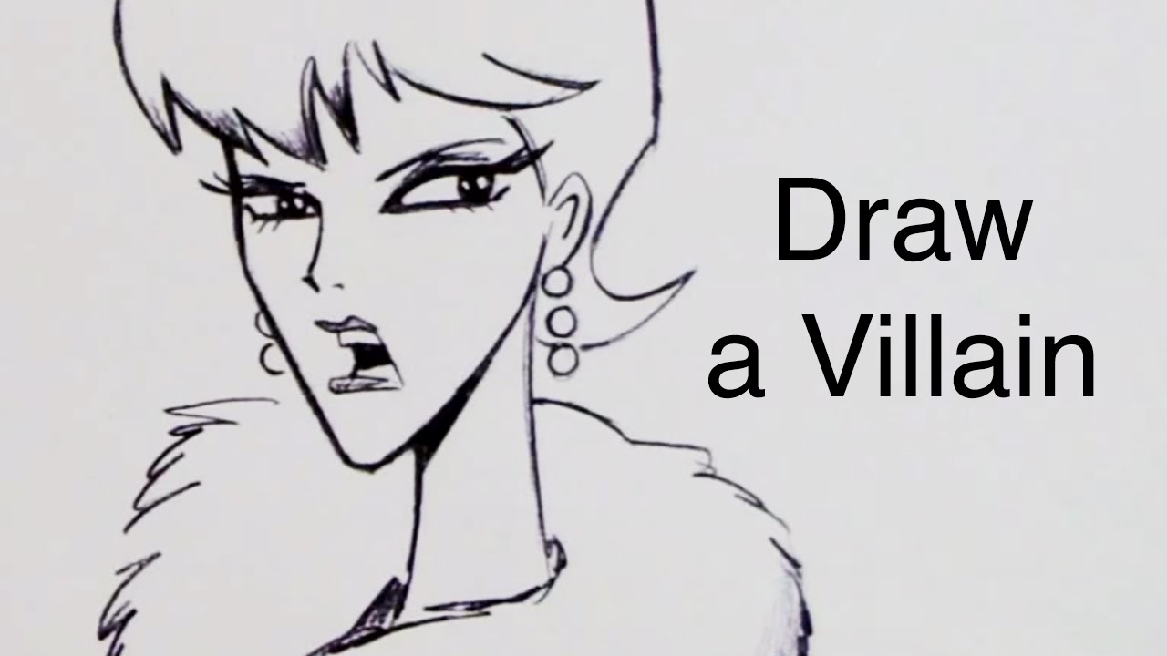 1280x720 how to draw a villain - Villain Drawing