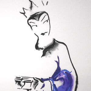 300x300 art deco evil queen snow white villain drawing wdcc numbered - Villain Drawing