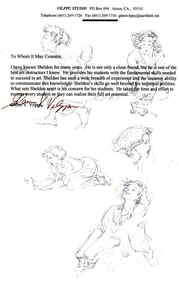 606x953 Sheldon's Art Academy Referrals And Past Students - Vilppu Drawing Manual Pdf