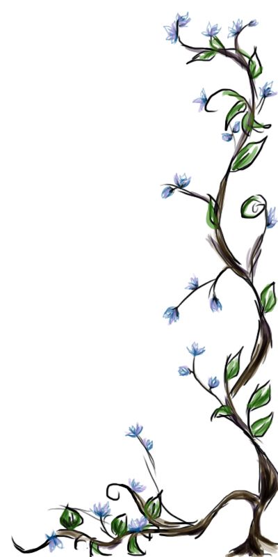 400x800 Drawings Of Vines And Flowers - Vine Drawing Designs