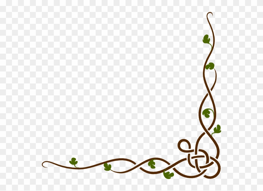 880x641 Cartoon Vines Border Clipart Drawing Clip Art - Vine Drawing Designs