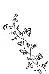 199x300 henna vine or vines drawing - Vines Drawing