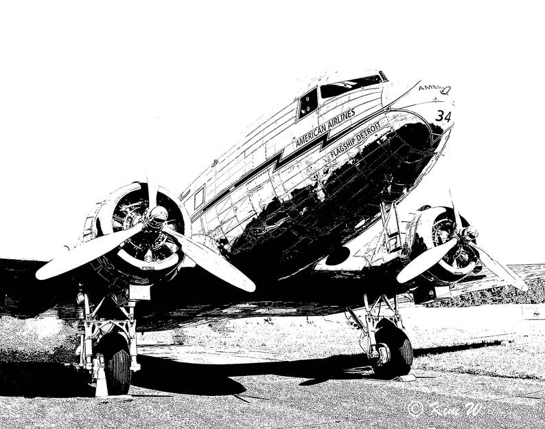 794x624 vintage airplane decor black and white airplane illustration etsy - Vintage Airplane Drawing