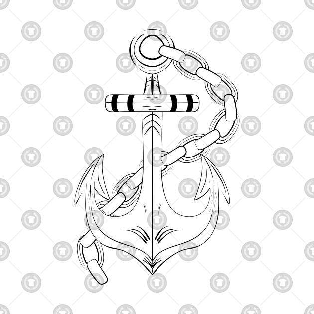 630x630 Vintage Anchor - Vintage Anchor Drawing