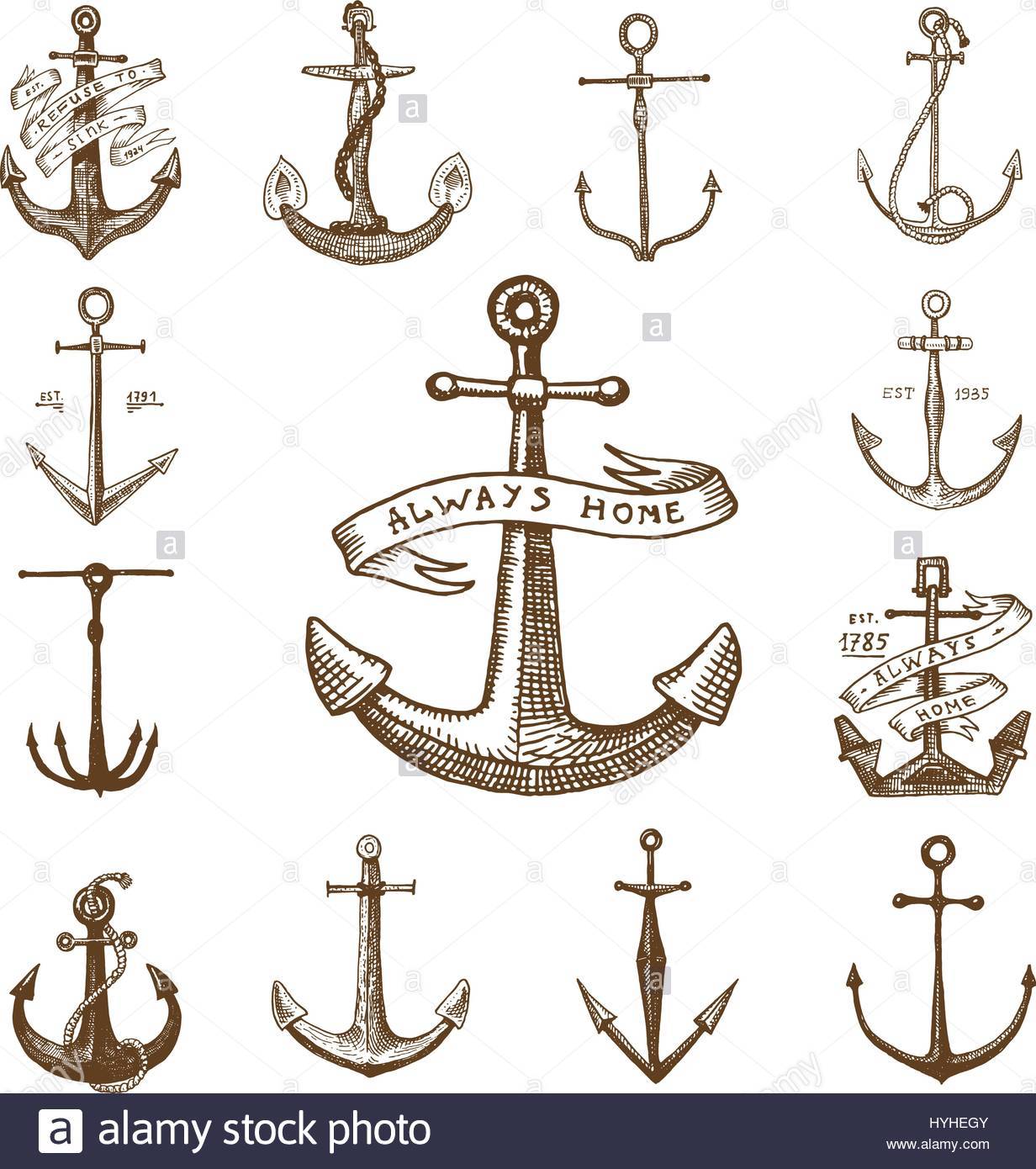 1232x1390 Vintage Anchor Drawing At Getdrawings Free For Personal Use - Vintage Anchor Drawing