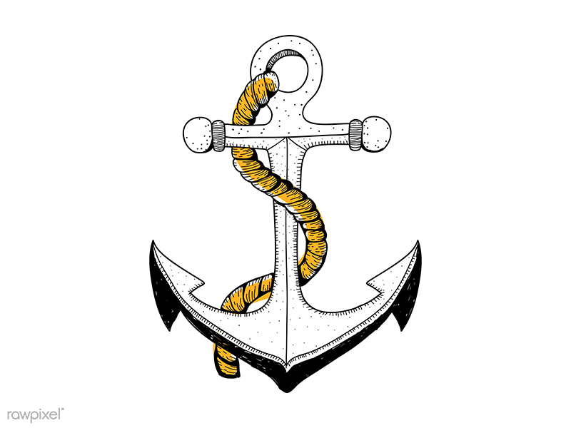 800x600 Vintage Drawing Anchor - Vintage Anchor Drawing