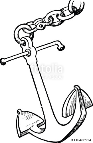 326x500 Vintage Drawing Anchor Stock Photo And Royalty Free Images - Vintage Anchor Drawing