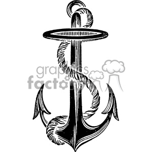 300x300 vintage anchor vector vintage vector art gf clipart royalty - Vintage Anchor Drawing