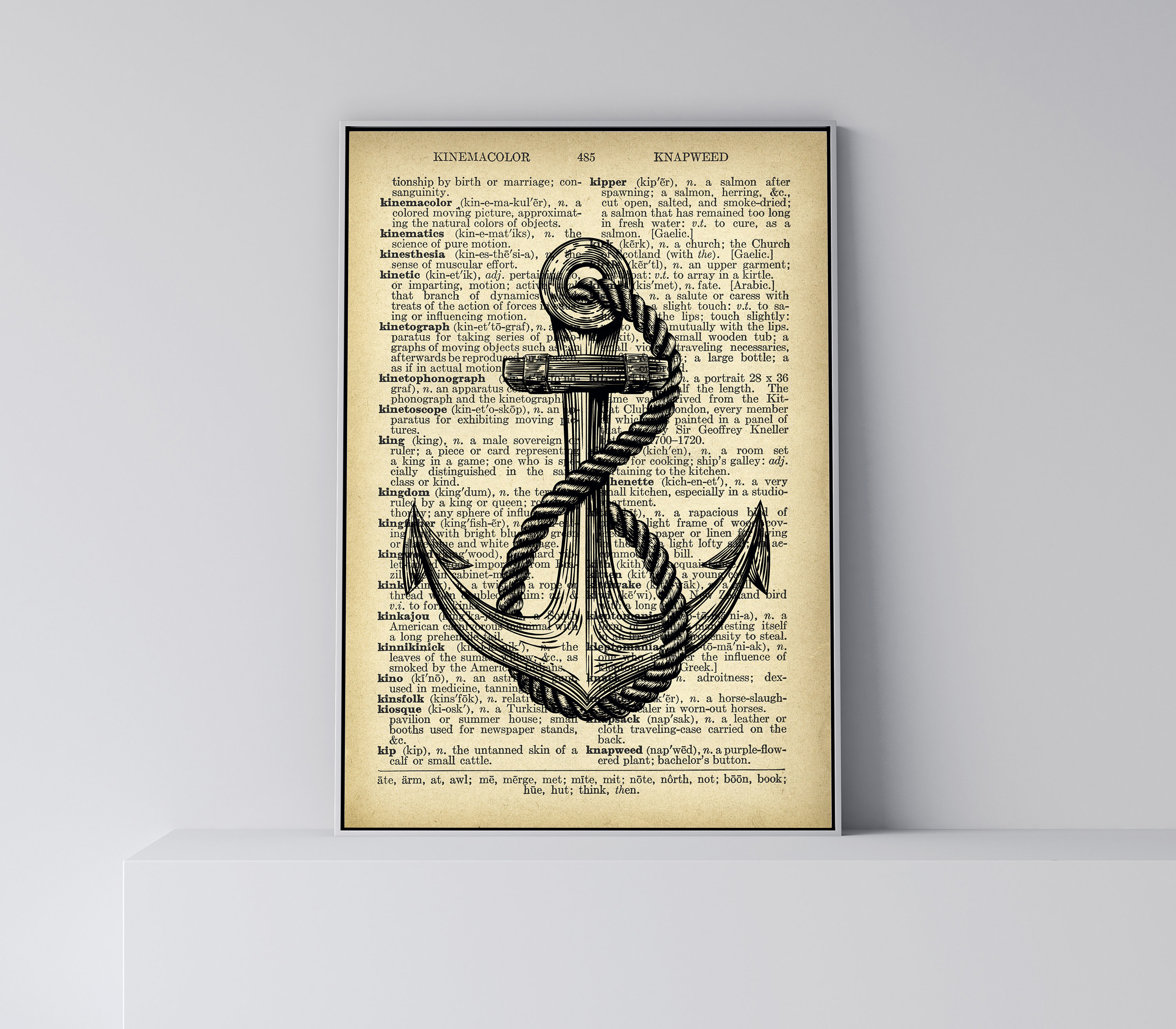 3000x2625 anchor print vintage anchor dictionary - Vintage Anchor Drawing