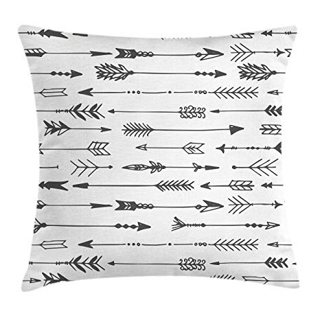 466x466 lunarable arrow throw pillow cushion cover, drawing - Vintage Arrow Drawing
