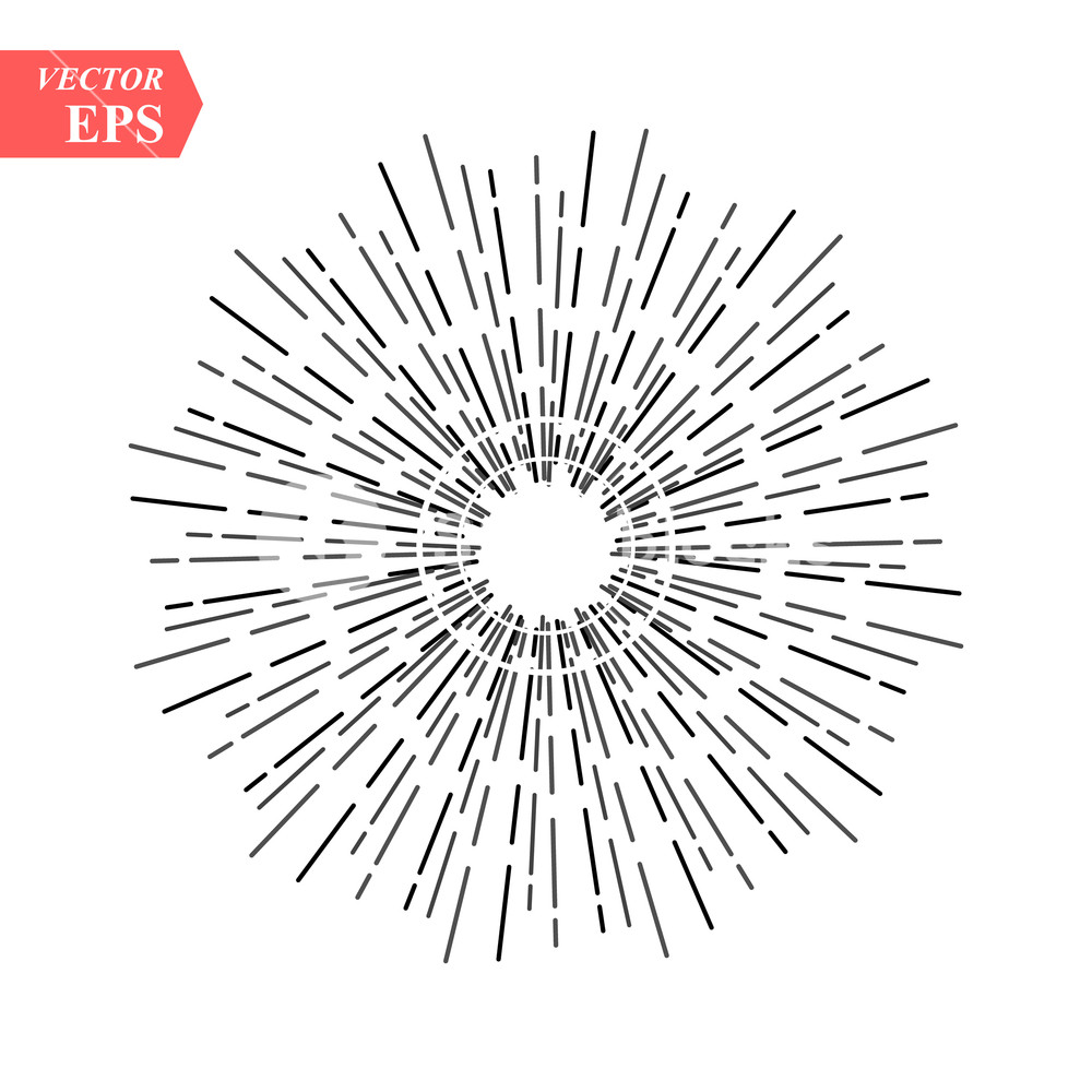 1000x1000 light rays, sunburst and rays of sun design elements, linear - Vintage Arrow Drawing