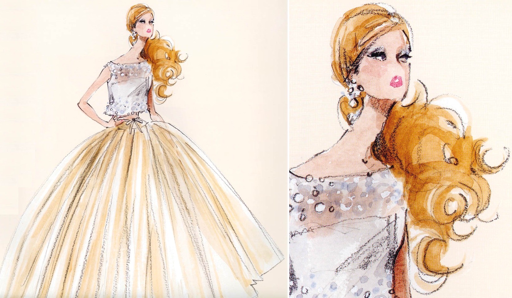 1643x957 Barbie Still The Best Through The Looking Glass - Vintage Barbie Drawing