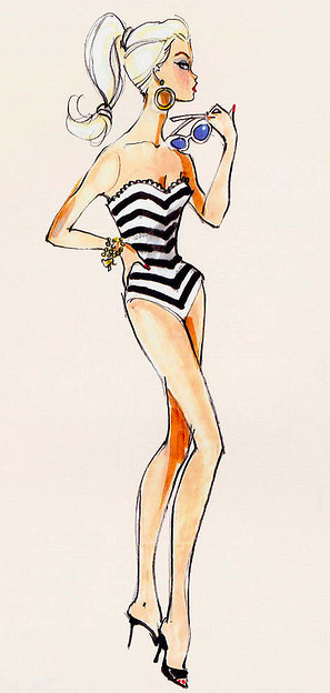 297x624 Lust For Living Fashion Fridayvintage Barbie - Vintage Barbie Drawing