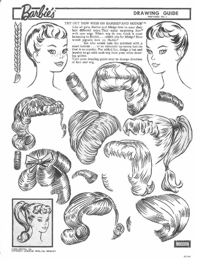 399x524 Miss Missy Paper Dolls Vintage Barbie Drawing Guide Portfolio - Vintage Barbie Drawing