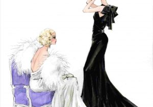 300x210 Vintage Barbie Drawing Drawing Guide Paper Doll Black U White - Vintage Barbie Drawing