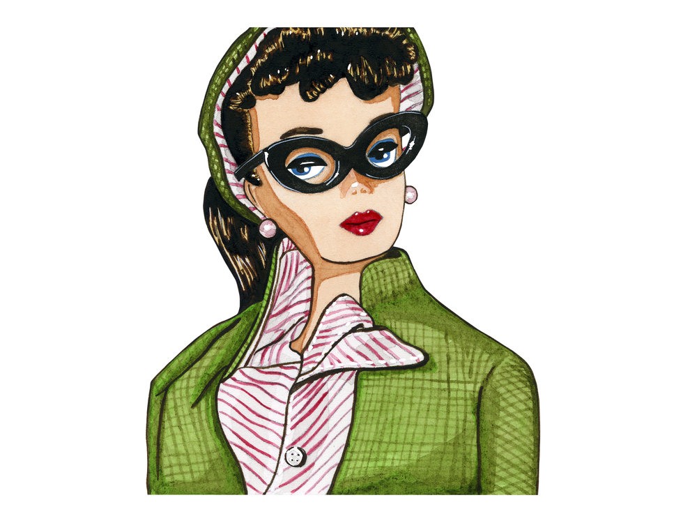 1000x750 Vintage Barbie Cheryl Oz Art + Illustration - Vintage Barbie Drawing
