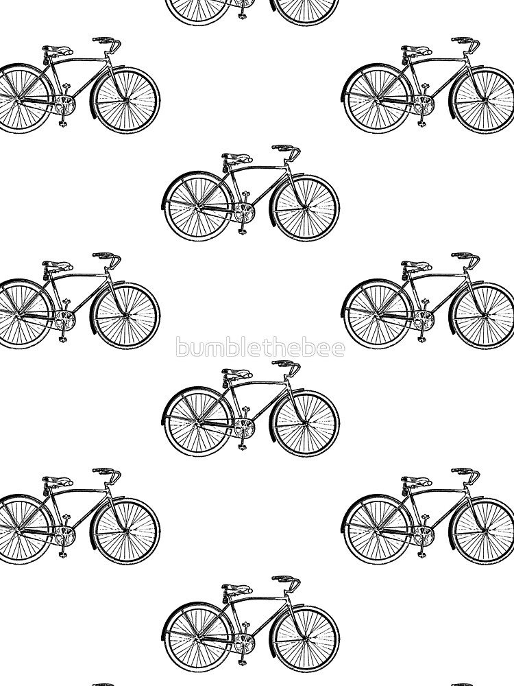 750x1000 retro bicycle drawing graphic t shirt - Vintage Bicycle Drawing