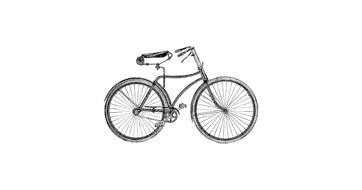 1200x630 Retro Vintage Bicycle Drawing - Vintage Bicycle Drawing