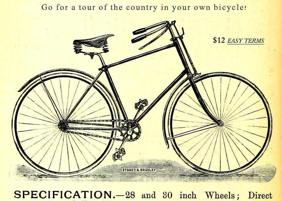 900x642 Vintage Bicycle Drawing - Vintage Bicycle Drawing