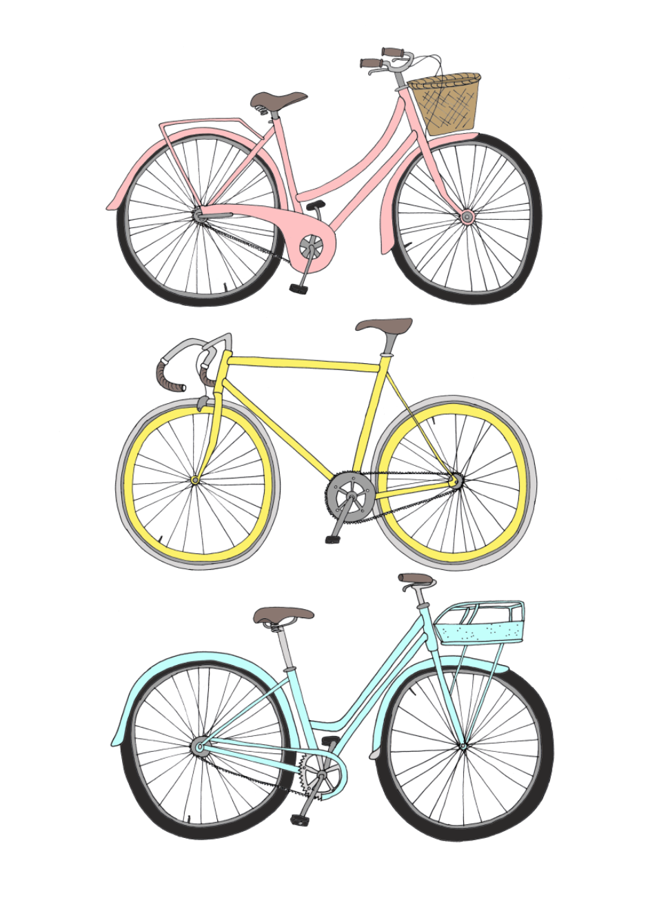 Vintage Bike Drawing at PaintingValley.com | Explore collection of ...