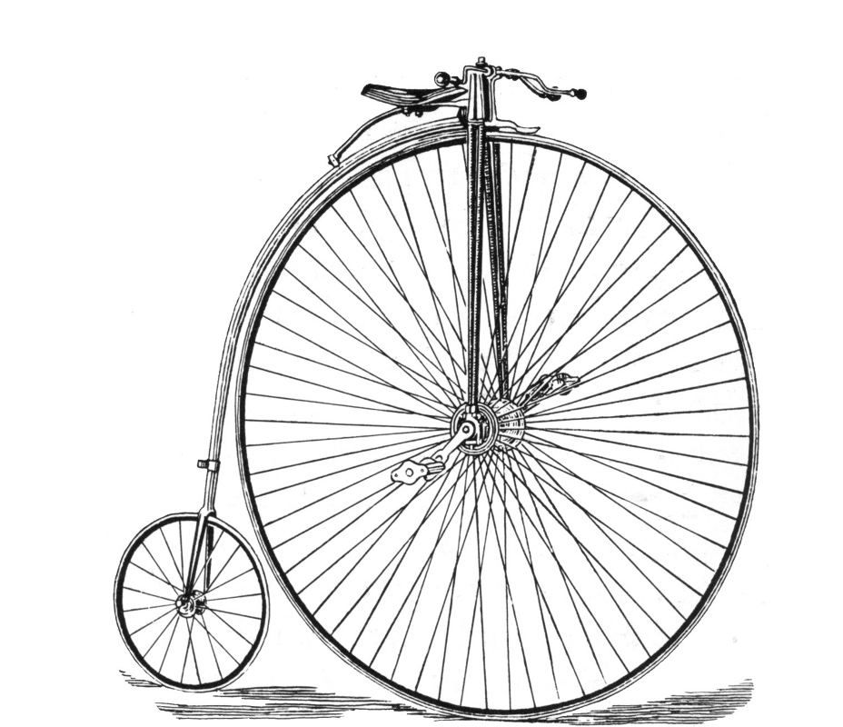 928x800 Free Vintage Bicycle Drawing Background Twitter Backgrounds - Vintage Bike Drawing