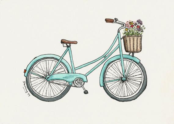 Vintage Bike Drawing at PaintingValley.com | Explore collection of ...