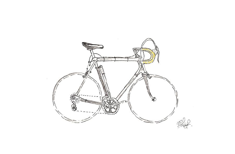 Vintage Bike Drawing at PaintingValley.com | Explore collection of ...