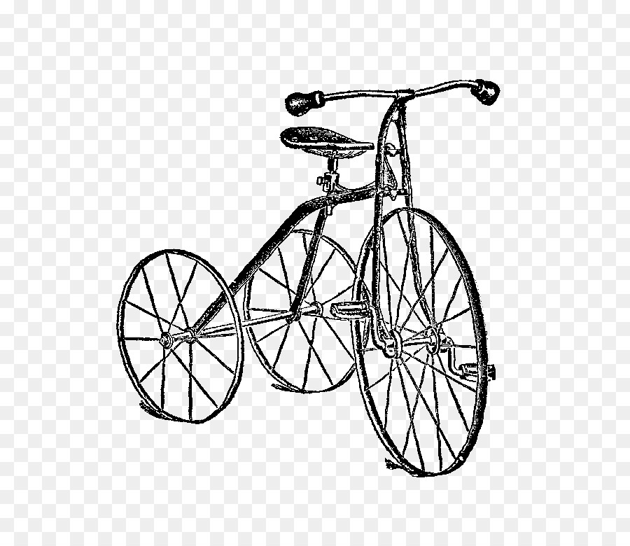 900x780 Bicycle, Drawing, Graphics, Transparent Png Image Clipart Free - Vintage Bike Drawing