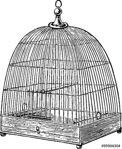 409x500 vintage drawing bird cage stock photo and royalty free images - Vintage Bird Cage Drawing